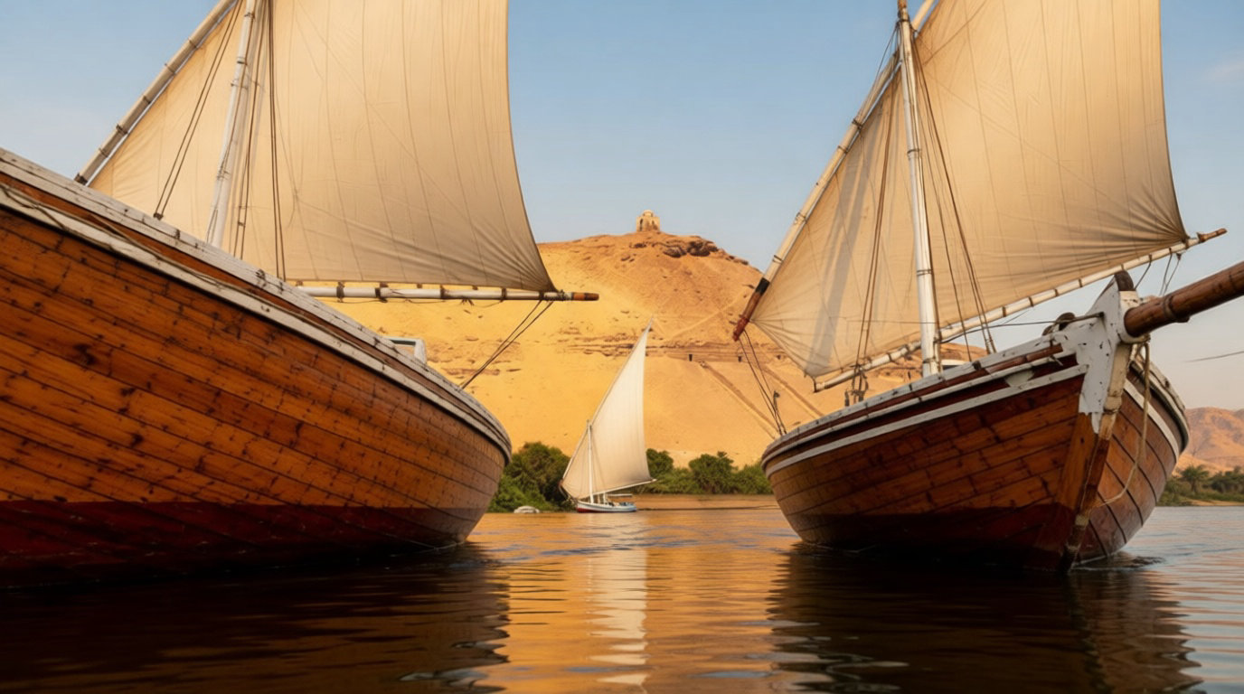 Glisser sur le Nil pour prendre son temps