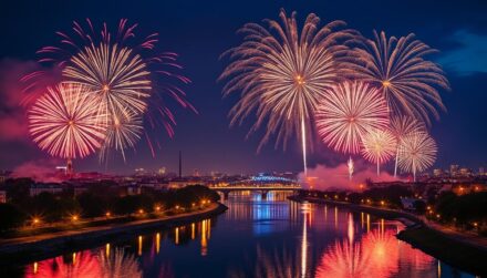 Découvrez les plus beaux feux d'artifice à Nantes, un spectacle pyrotechnique exceptionnel qui illumine le ciel et émerveille petits et grands.