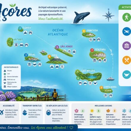 Açores : guide voyage incontournables et conseils pratiques découvrez notre guide complet des açores avec les incontournables à visiter et des conseils pratiques pour organiser votre voyage en toute sérénité.
