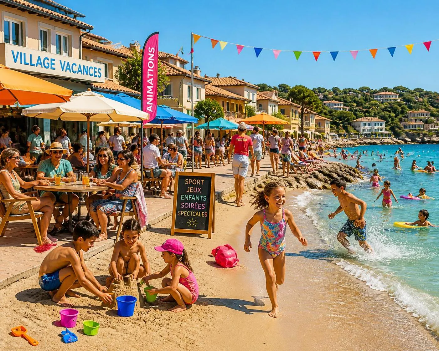 découvrez nos villages vacances au bord de la mer avec club enfant inclus, alliant détente, activités familiales et services d'excellence pour des séjours inoubliables.
