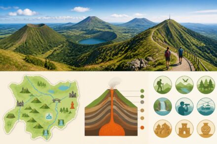 découvrez l'auvergne à travers ses volcans majestueux, ses paysages époustouflants et ses sites incontournables. votre guide complet pour un voyage inoubliable.