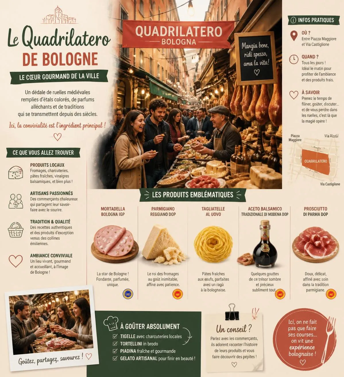 découvrez la richesse culinaire de bologne et explorez les sites incontournables de la région émilie-romagne, entre saveurs traditionnelles et patrimoine culturel unique.