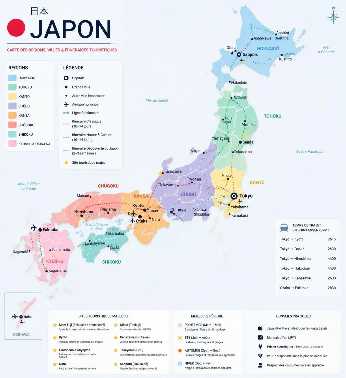 découvrez la carte du japon avec ses régions, villes principales et itinéraires incontournables pour préparer votre voyage et explorer ce pays fascinant.