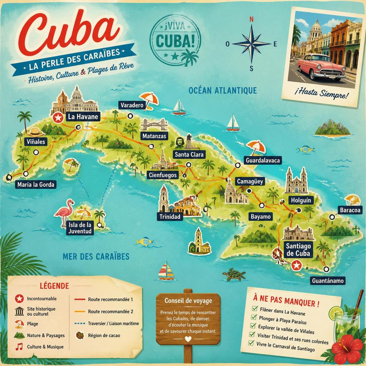 découvrez notre guide complet pour voyager à cuba en 2026 : les incontournables à ne pas manquer, des conseils pratiques pour un séjour réussi et toutes les astuces pour explorer cette île fascinante en toute confiance.