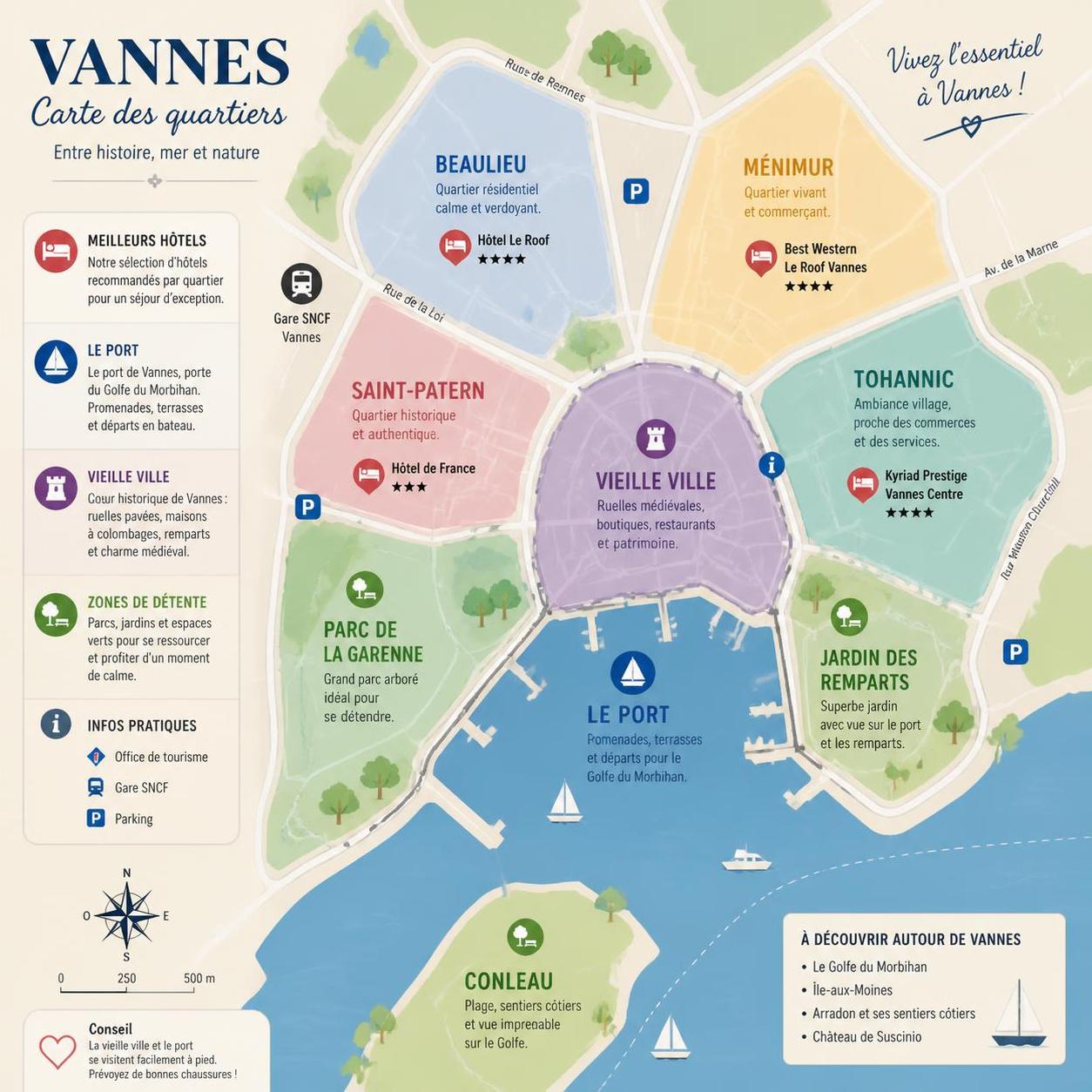 trouvez les meilleurs hôtels à vannes et profitez d'un séjour inoubliable alliant confort, charme et découverte au cœur de la bretagne.