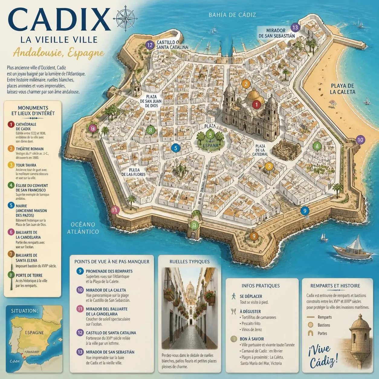 découvrez cadix, joyau historique de l’espagne, avec notre guide complet pour visiter la ville en 2026. conseils, attractions incontournables et astuces pour un séjour inoubliable.