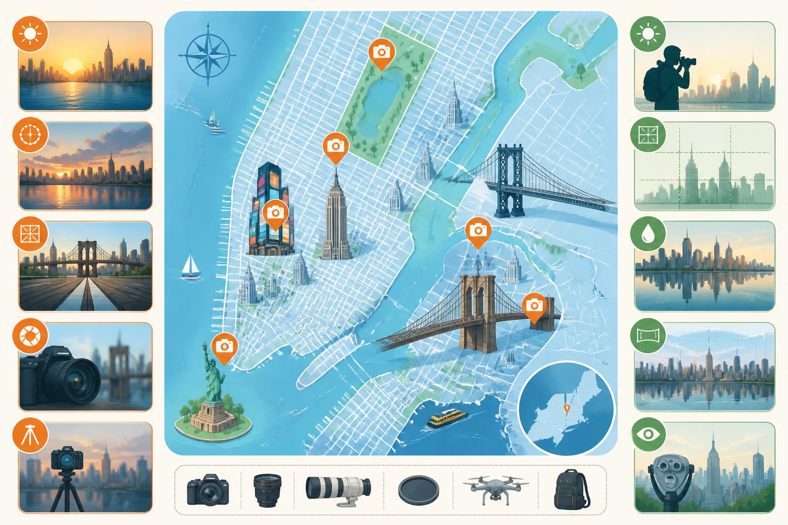 explorez new york à travers l'objectif : découvrez des astuces pratiques et les lieux incontournables pour capturer des photos mémorables de la ville qui ne dort jamais.