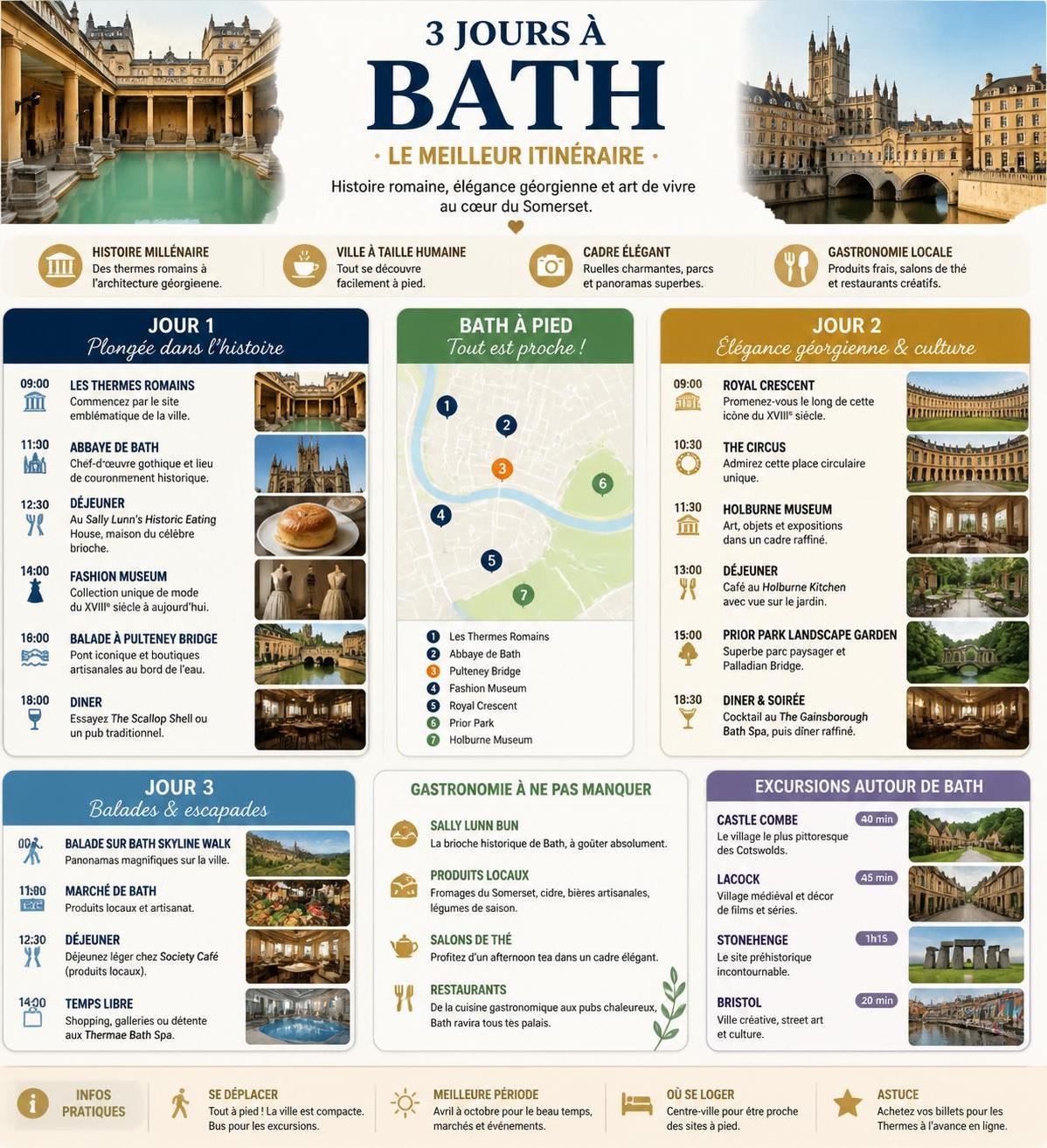 explorez les charmes uniques de la ville de bath en angleterre, célèbre pour son architecture géorgienne, ses thermes romains et son ambiance historique captivante.