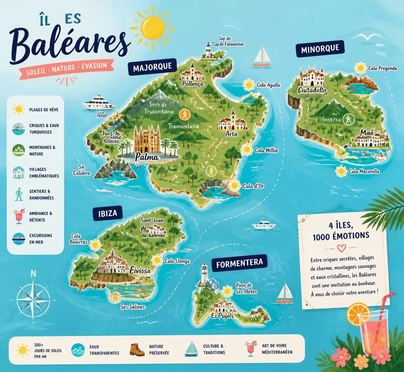 explorez les îles baléares avec notre guide complet pour un voyage inoubliable. découvrez plages paradisiaques, culture locale, activités et conseils pratiques pour profiter pleinement de votre séjour.