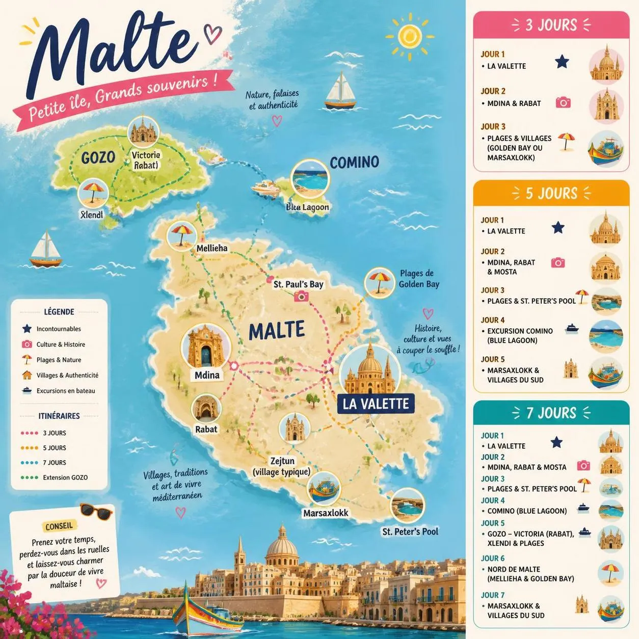 explorez malte en 2026 avec notre guide complet pour un voyage inoubliable : conseils pratiques, sites incontournables, culture locale et astuces pour profiter pleinement de votre séjour.