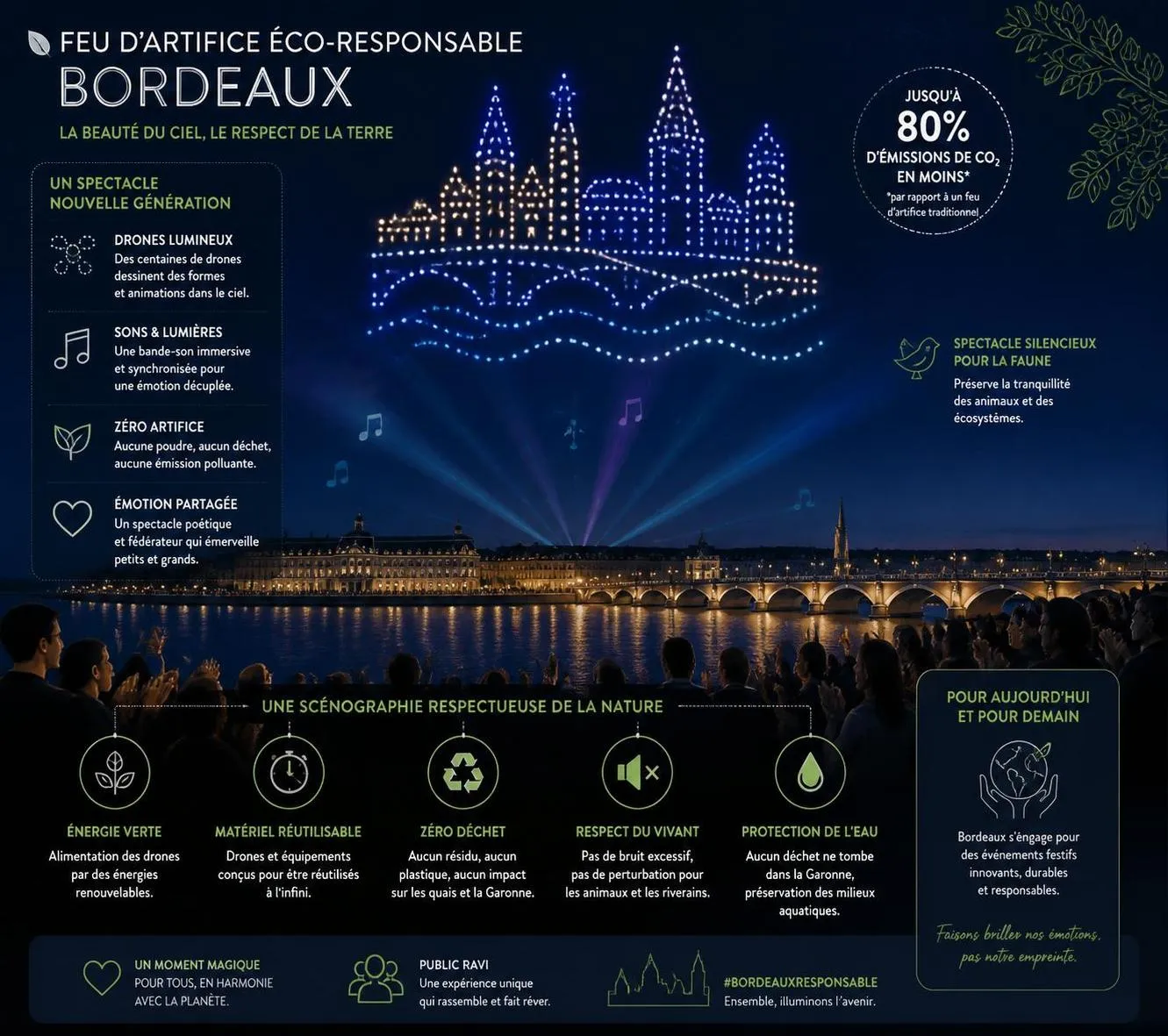 découvrez le programme complet et le lieu du spectacle des feux d'artifice à bordeaux en 2026. ne manquez pas cet événement spectaculaire et festif pour toute la famille.