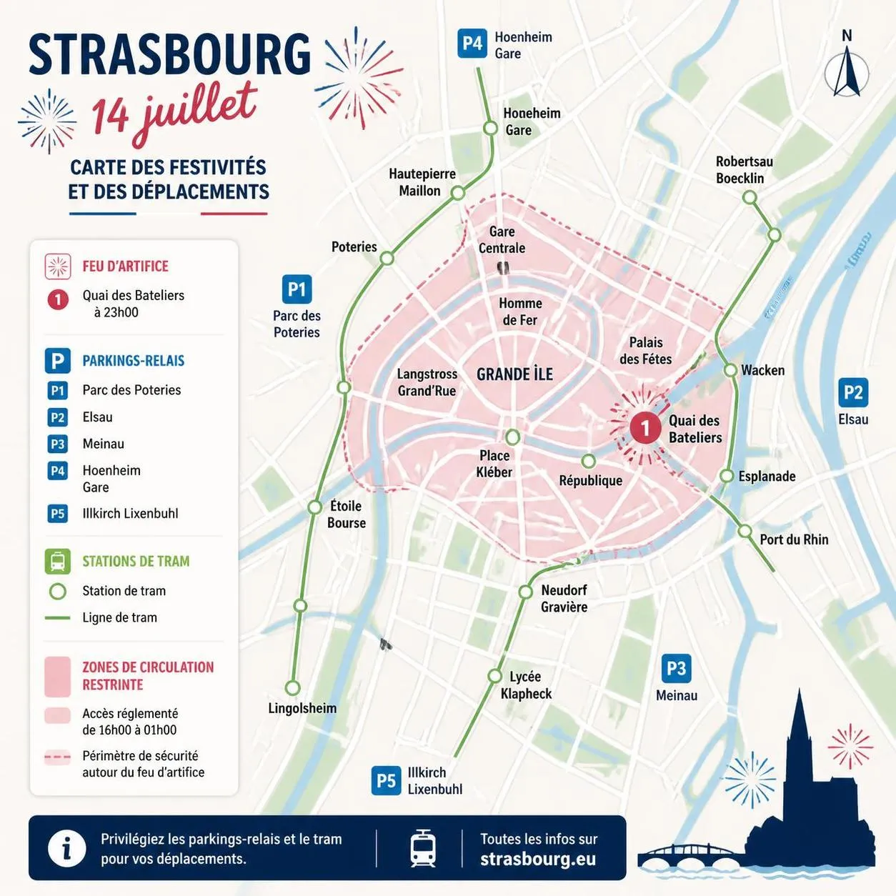 découvrez le programme complet des feux d'artifice à strasbourg en 2026 et profitez de nos conseils pour vivre un spectacle inoubliable en toute sécurité.