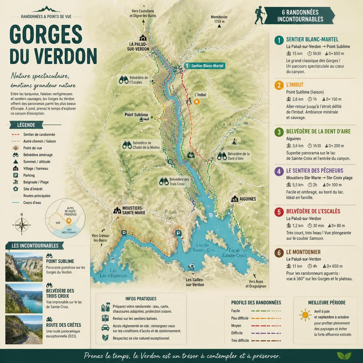 découvrez les gorges du verdon en 2026 avec notre guide complet : itinéraires, conseils pratiques et activités incontournables pour une aventure inoubliable.