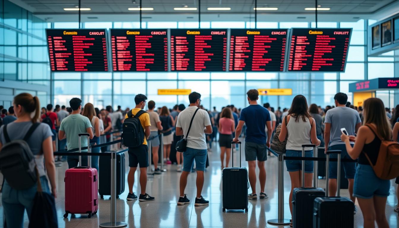 découvrez comment la hausse spectaculaire du prix du kérosène entraîne des annulations massives de vols, perturbant les vacances de milliers de voyageurs à travers le monde.