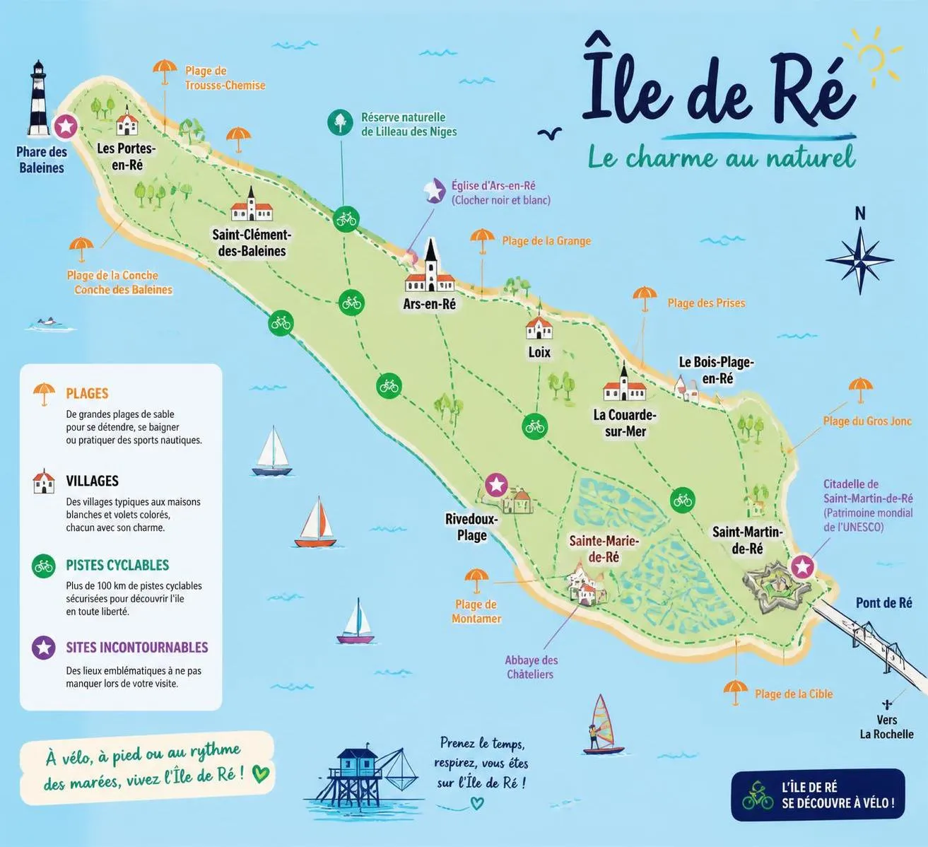 découvrez nos conseils pratiques et les incontournables de l'île de ré pour réussir votre séjour entre plages, nature et patrimoine authentique.