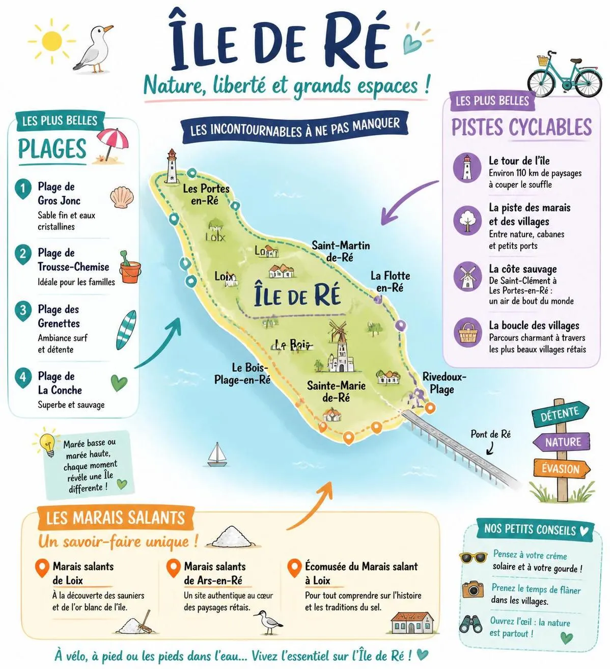 découvrez nos conseils pratiques et les incontournables de l'île de ré pour préparer un séjour inoubliable entre plages, villages charmants et activités nature.