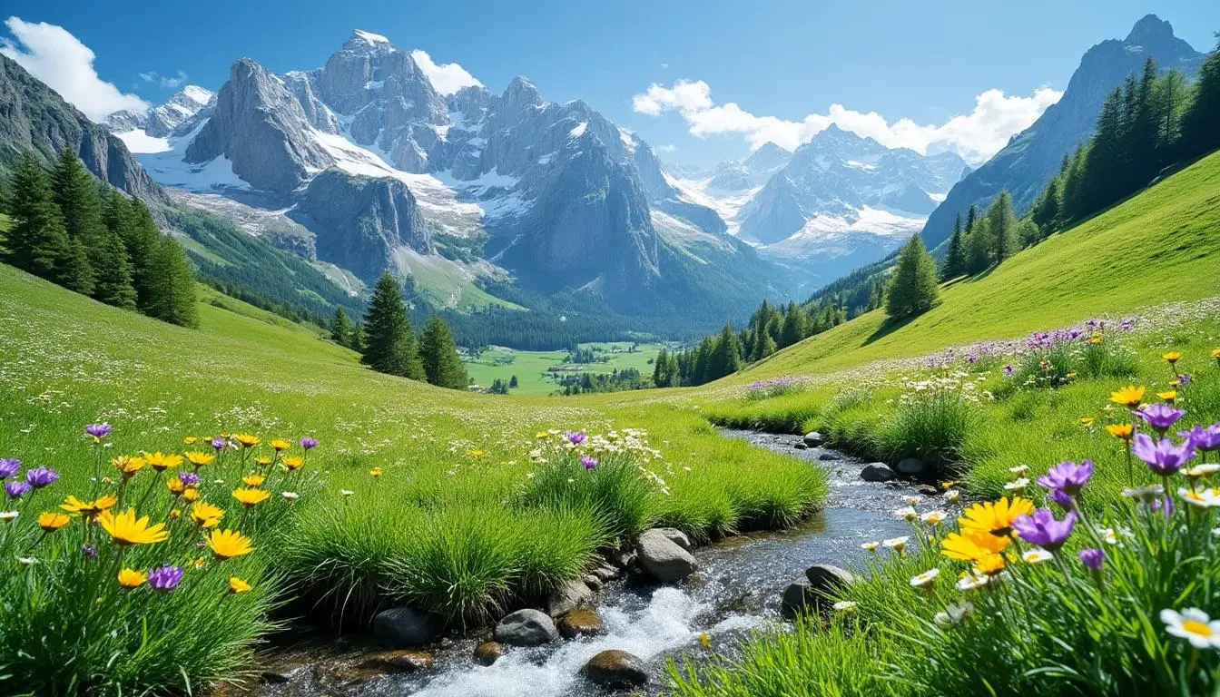 découvrez le retour des beaux jours dans les alpes suisses avec notre sélection de 3 résidences d'exception pour un séjour inoubliable en montagne.