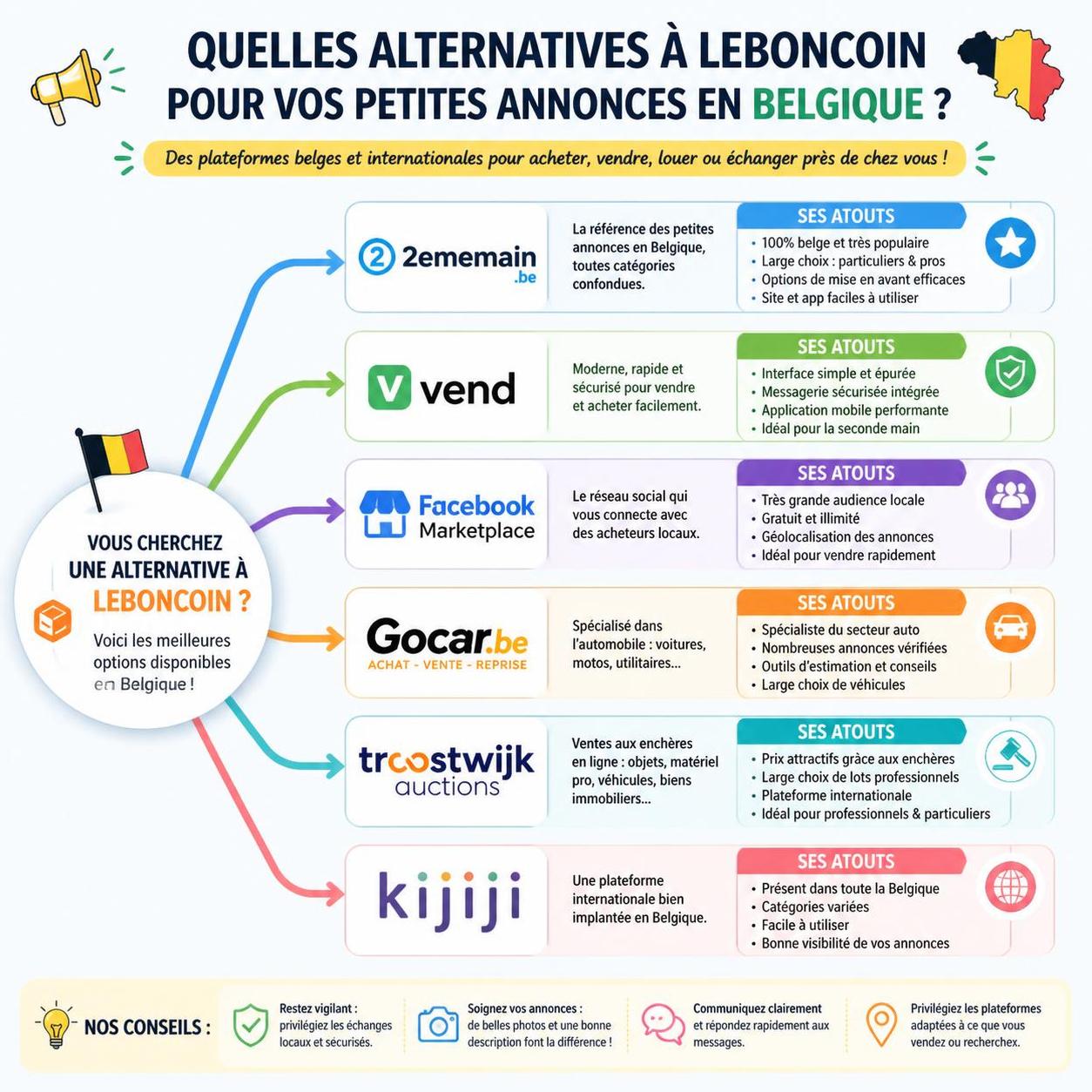 découvrez les meilleures alternatives à leboncoin belgique pour publier et consulter des petites annonces rapidement et facilement.