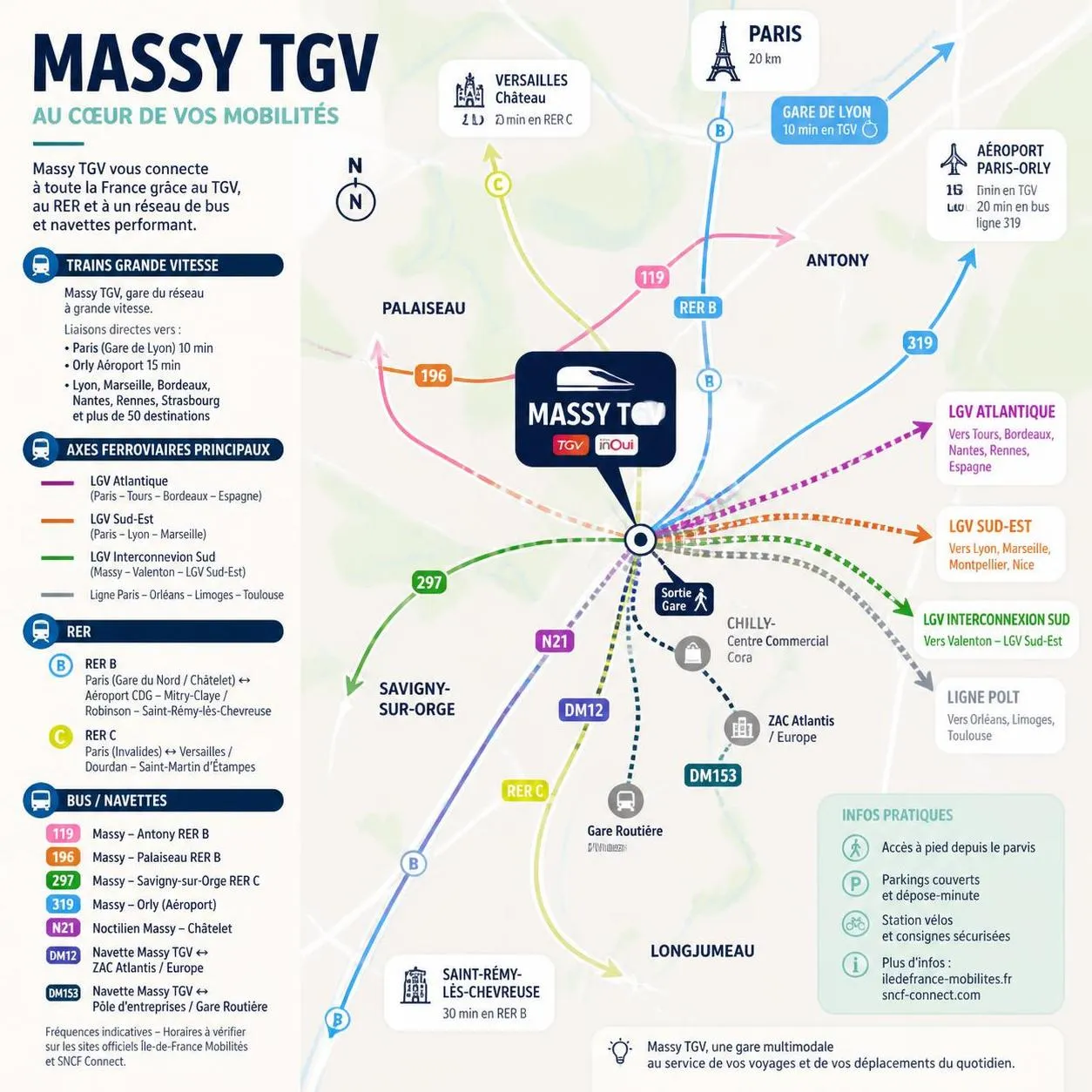 découvrez le guide pratique de la gare massy tgv : informations sur les correspondances, accès, services et conseils pour un trajet serein.