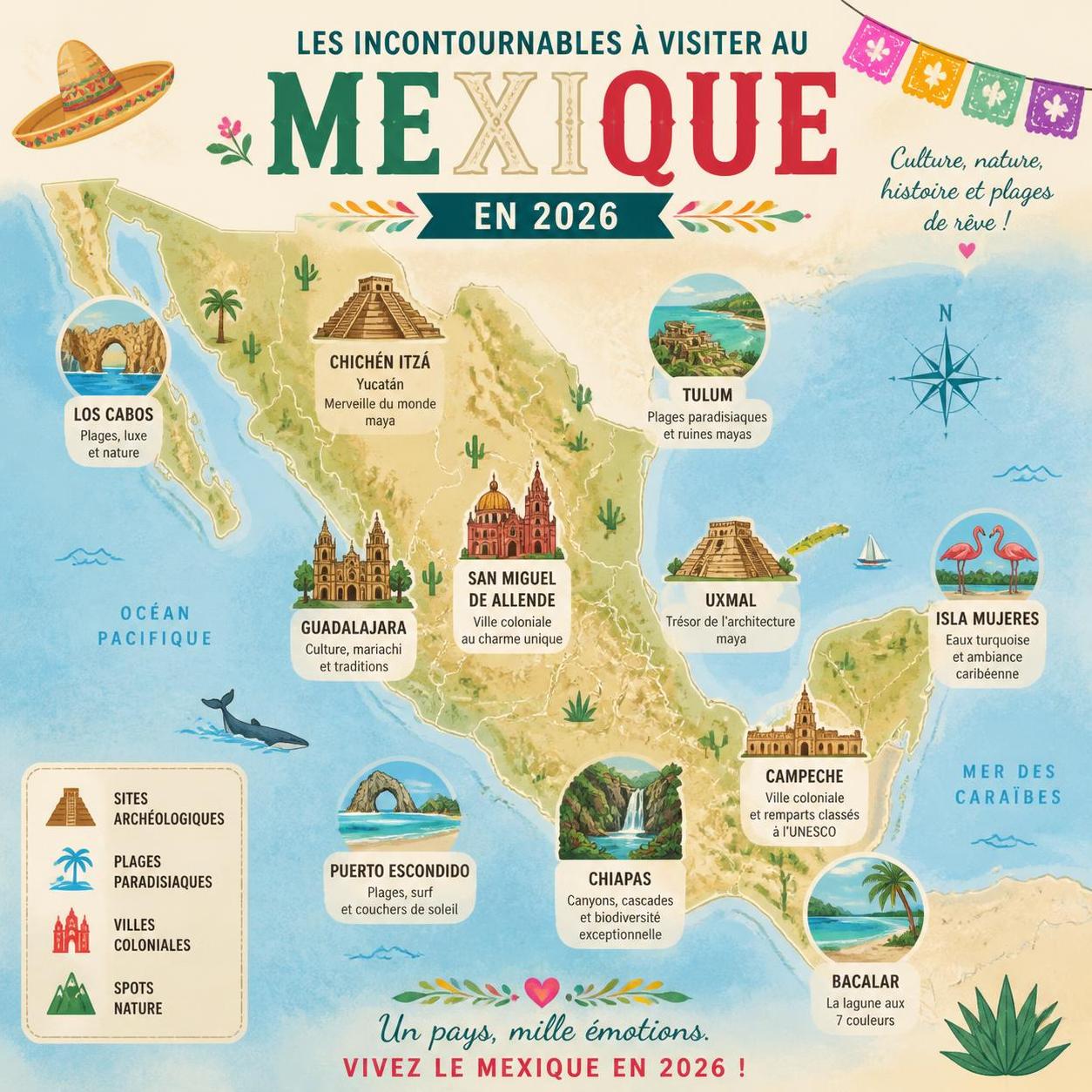 découvrez les activités incontournables à faire au mexique en 2026, des sites historiques aux plages paradisiaques, pour un voyage inoubliable.