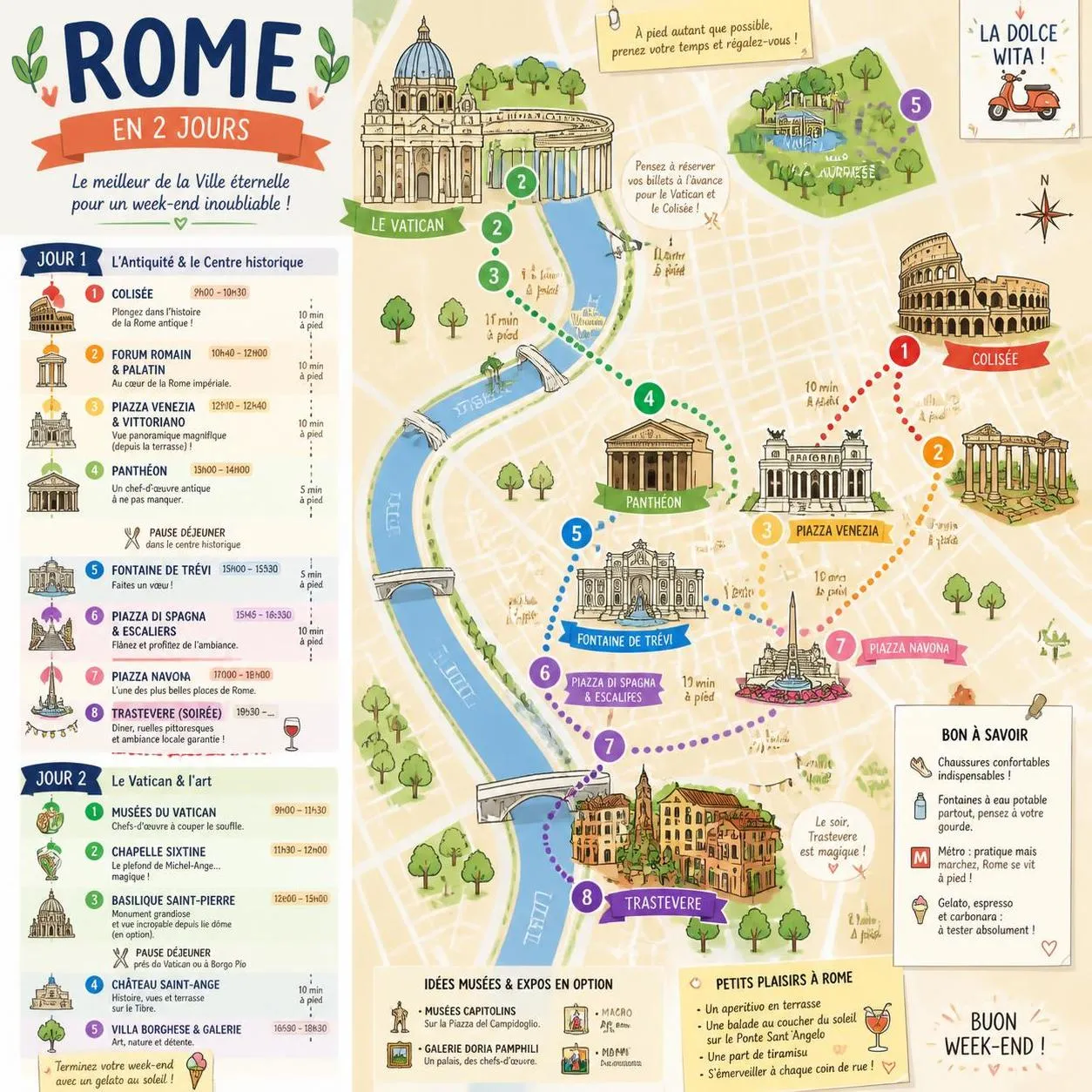 découvrez les meilleures activités et lieux incontournables à visiter lors d’un week-end à rome en 2026 pour profiter pleinement de la capitale italienne.