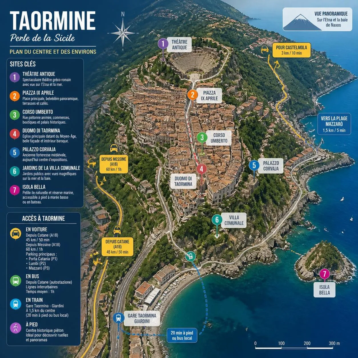 découvrez taormine, le joyau de sicile, avec notre guide complet pour visiter ses trésors historiques, ses plages magnifiques et sa culture vibrante.