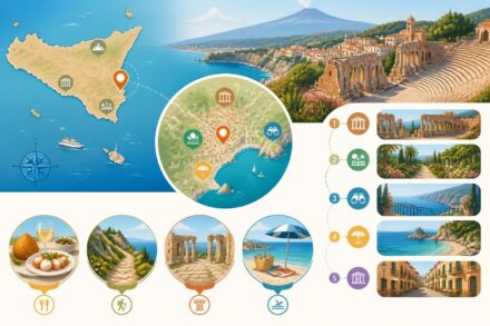 Taormine : guide complet pour visiter ce joyau de Sicile découvrez taormine, joyau de sicile, grâce à notre guide complet pour visiter ses monuments historiques, plages magnifiques et paysages pittoresques.