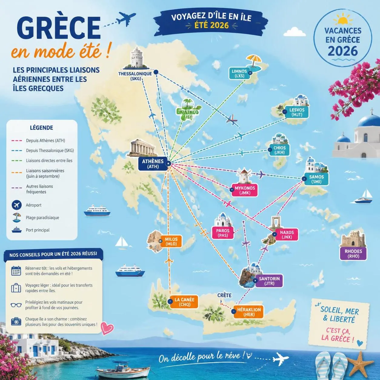 découvrez les meilleures îles grecques pour vos vacances d'été, au-delà d'athènes. profitez de ferries à prix réduits pour une escapade inoubliable sous le soleil de grèce.