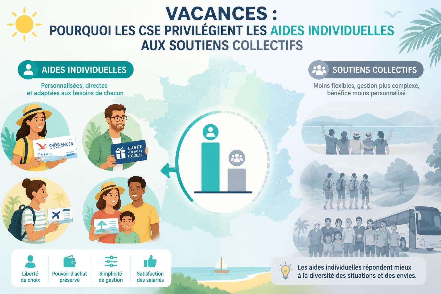 découvrez pourquoi les comités sociaux et économiques (cse) favorisent les aides individuelles plutôt que les soutiens collectifs pour les vacances, et les impacts de ce choix sur les bénéficiaires.
