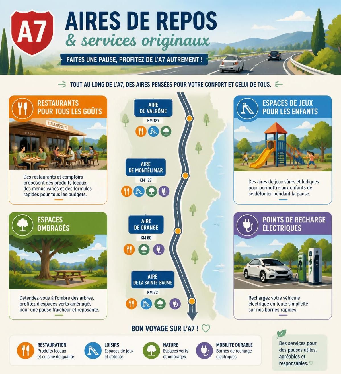 découvrez nos conseils pratiques pour un trajet serein sur l'autoroute a7 en direction de la méditerranée. astuces, points d'arrêt et informations trafic pour un voyage réussi.