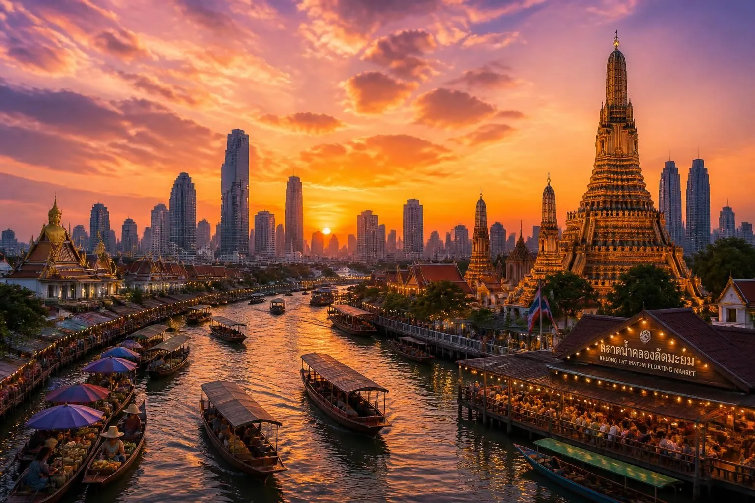 découvrez bangkok à travers ses temples majestueux, ses marchés flottants colorés et sa vie nocturne animée. un guide complet pour préparer votre voyage inoubliable en thaïlande.