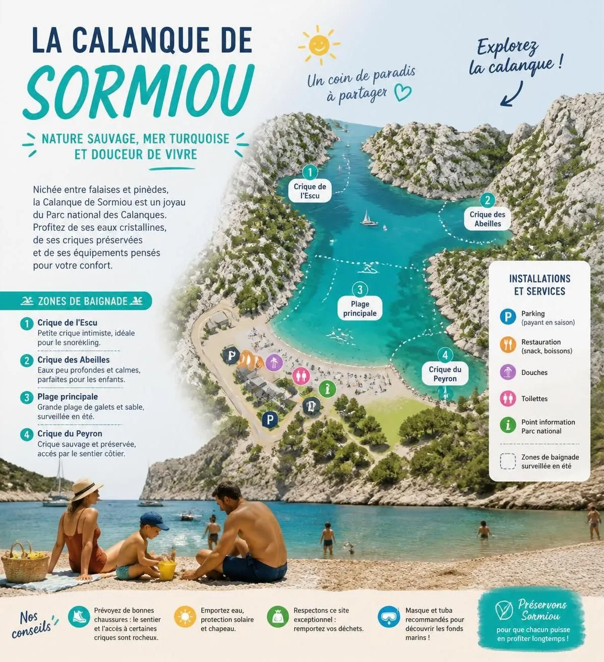 découvrez la calanque de sormiou à marseille : conseils pour l'accès, meilleures randonnées et spots idéaux pour la baignade dans ce coin paradisiaque des calanques.