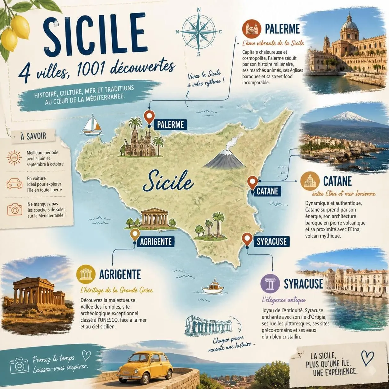 découvrez la carte détaillée de la sicile avec ses provinces, villes clés et itinéraires recommandés pour planifier facilement votre voyage inoubliable en sicile.