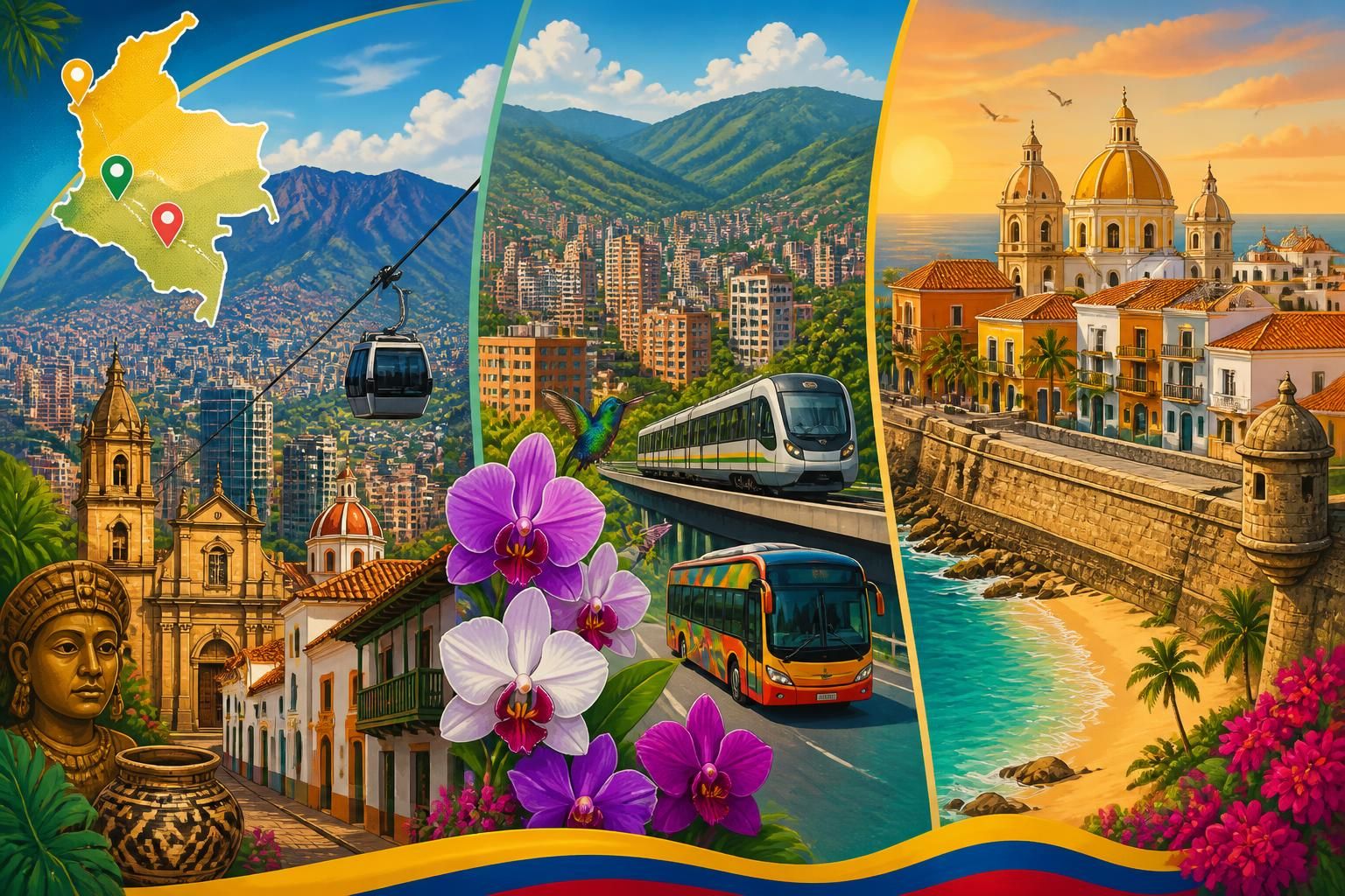 Colombie : guide voyage Bogotá Medellín et Cartagène découvrez la colombie avec notre guide complet couvrant bogotá, medellín et carthagène. explorez les incontournables, conseils pratiques et attractions pour un voyage inoubliable.