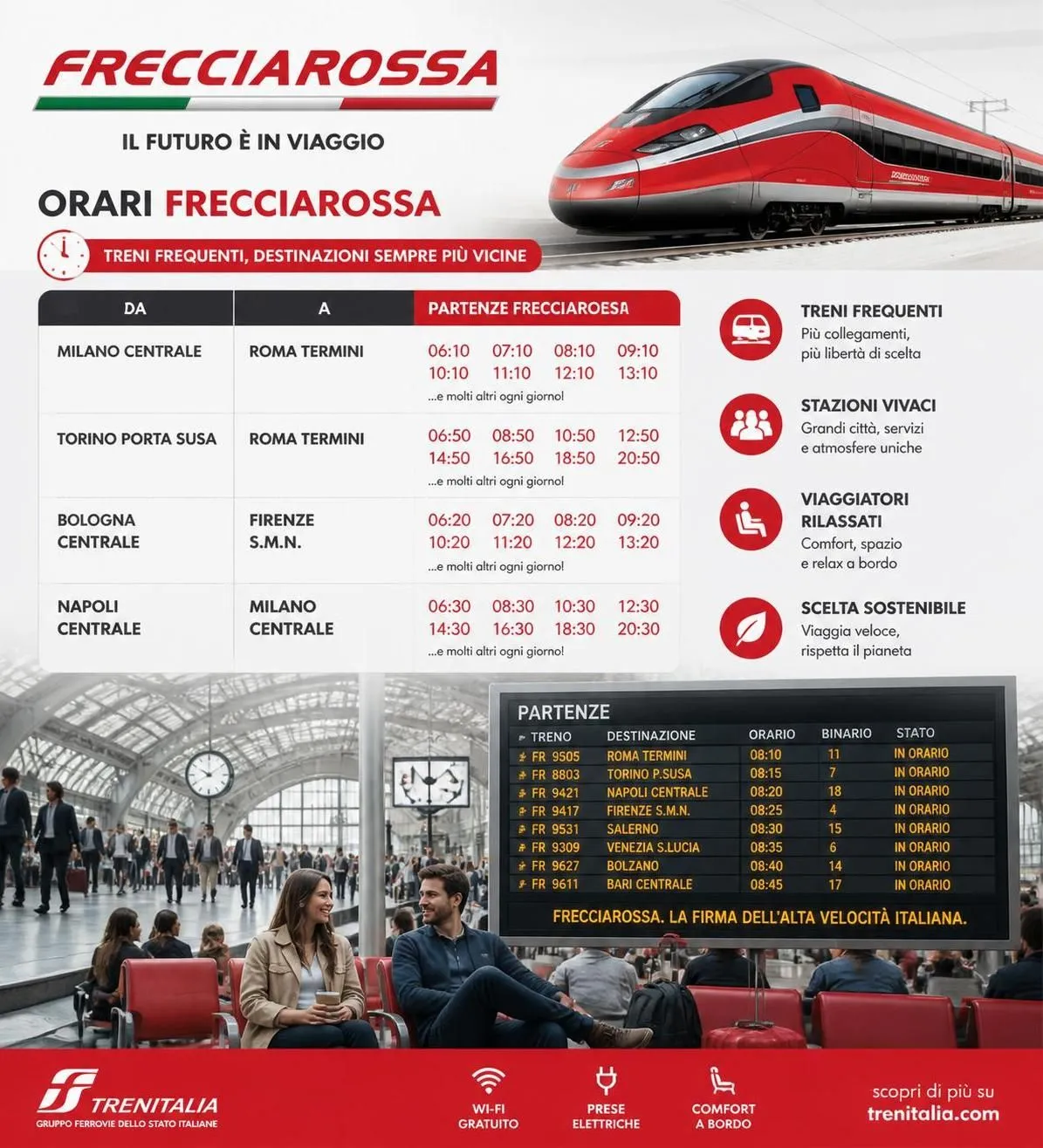 découvrez frecciarossa, le train à grande vitesse en italie, pour des voyages rapides, confortables et efficaces entre les grandes villes italiennes.