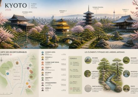 découvrez kyoto en 2026 avec notre guide complet des temples, jardins et sites incontournables pour préparer votre visite parfaite.