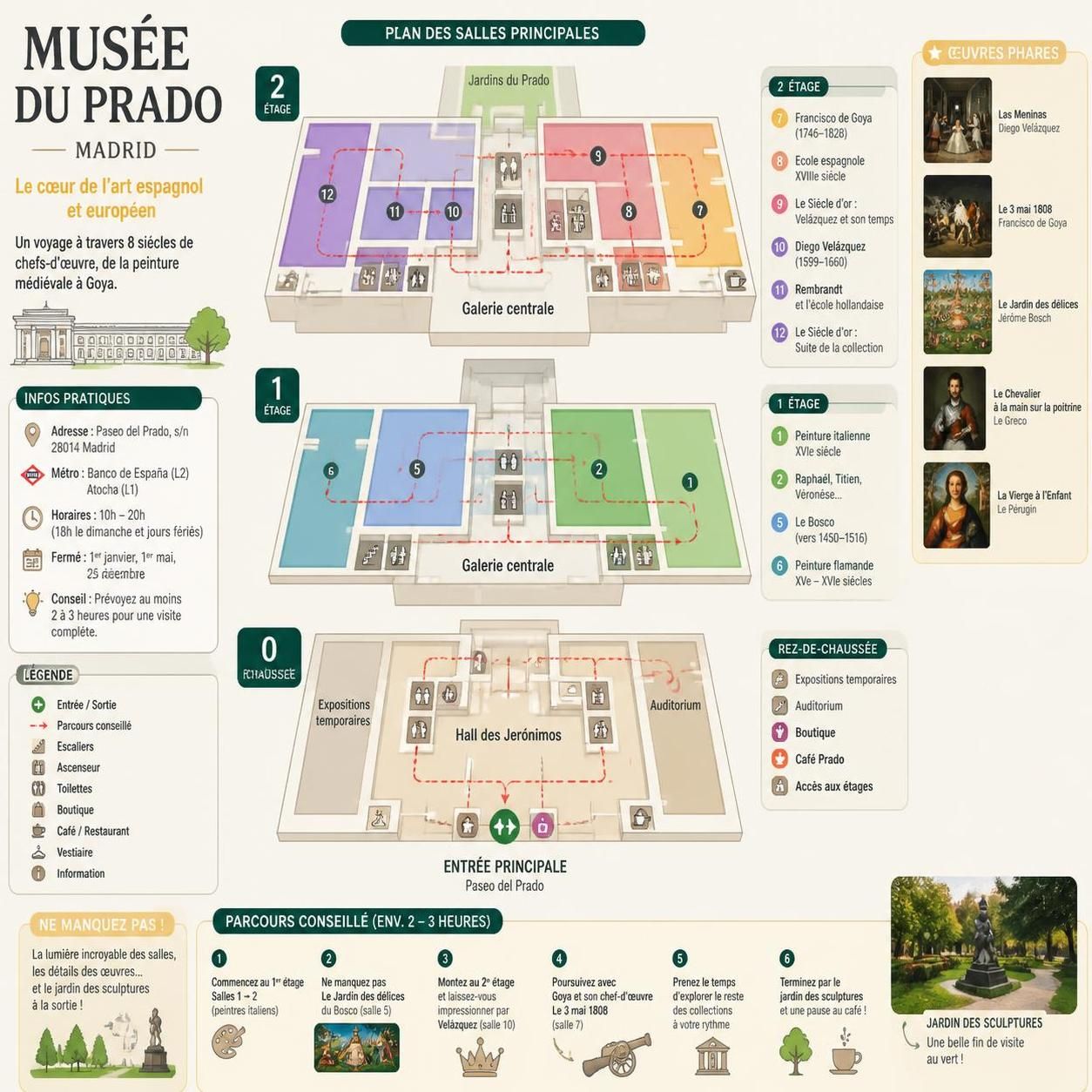 découvrez les œuvres incontournables du musée du prado à madrid et profitez de nos conseils pratiques pour une visite réussie et enrichissante.