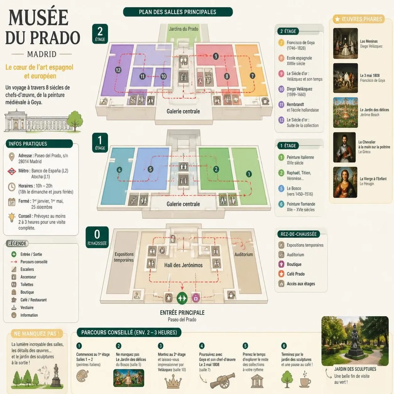 découvrez les œuvres incontournables du musée du prado à madrid et profitez de nos conseils pratiques pour une visite réussie et enrichissante.