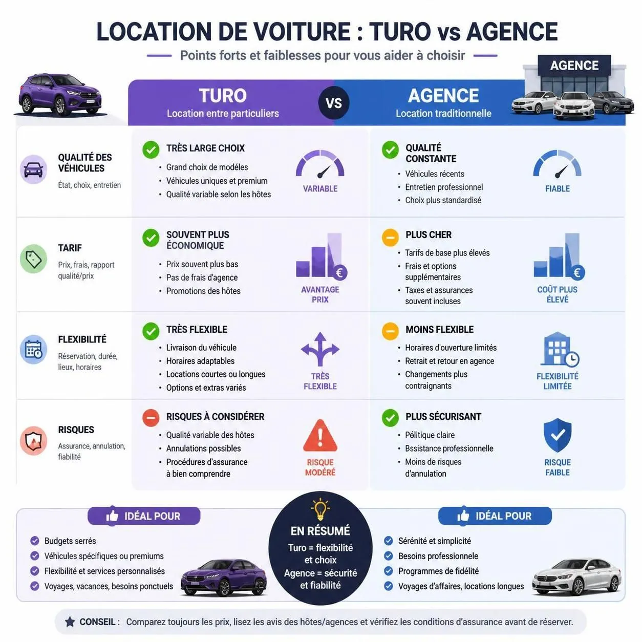 découvrez les avantages et les risques de la location de voiture avec turo, ainsi que les informations essentielles à connaître avant de louer pour une expérience sécurisée et réussie.