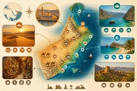 découvrez oman à travers mascate, ses vastes déserts et ses fjords majestueux. un guide voyage complet pour un séjour inoubliable alliant culture, aventure et paysages époustouflants.