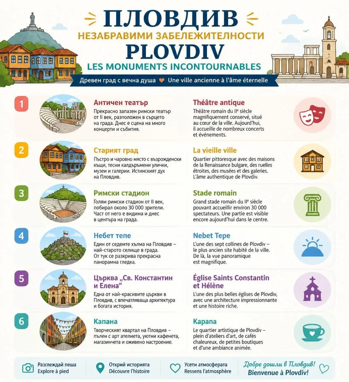 découvrez plovdiv, une ville bulgare incontournable, à travers notre guide complet pour explorer ses sites historiques, sa culture riche et ses attractions uniques.