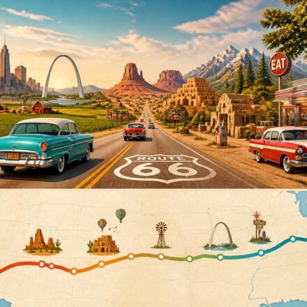 Route 66 : guide road trip de Chicago à Los Angeles découvrez notre guide complet pour un road trip inoubliable sur la route 66, de chicago à los angeles, avec des conseils, des étapes incontournables et des astuces pour profiter pleinement de cette légendaire route américaine.