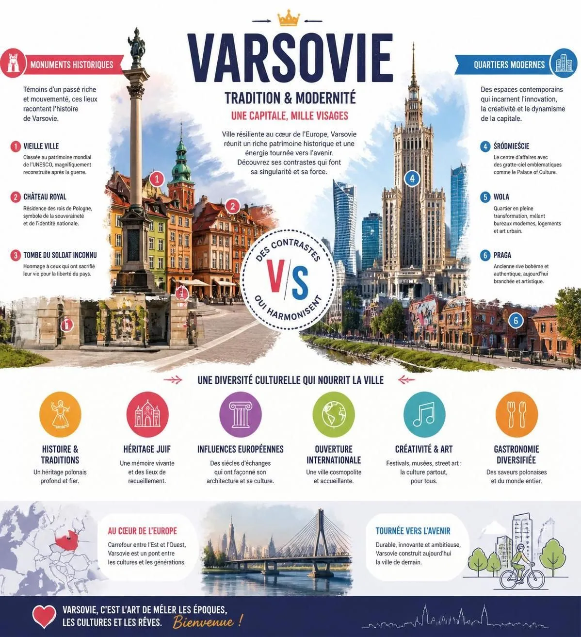 découvrez varsovie avec notre guide complet : visites incontournables, conseils pratiques et meilleures activités pour un voyage réussi en pologne.
