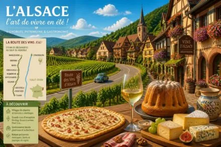 découvrez l'alsace en été avec sa célèbre route des vins, ses charmants villages fleuris et ses délicieuses spécialités à savourer pour un séjour authentique et mémorable.