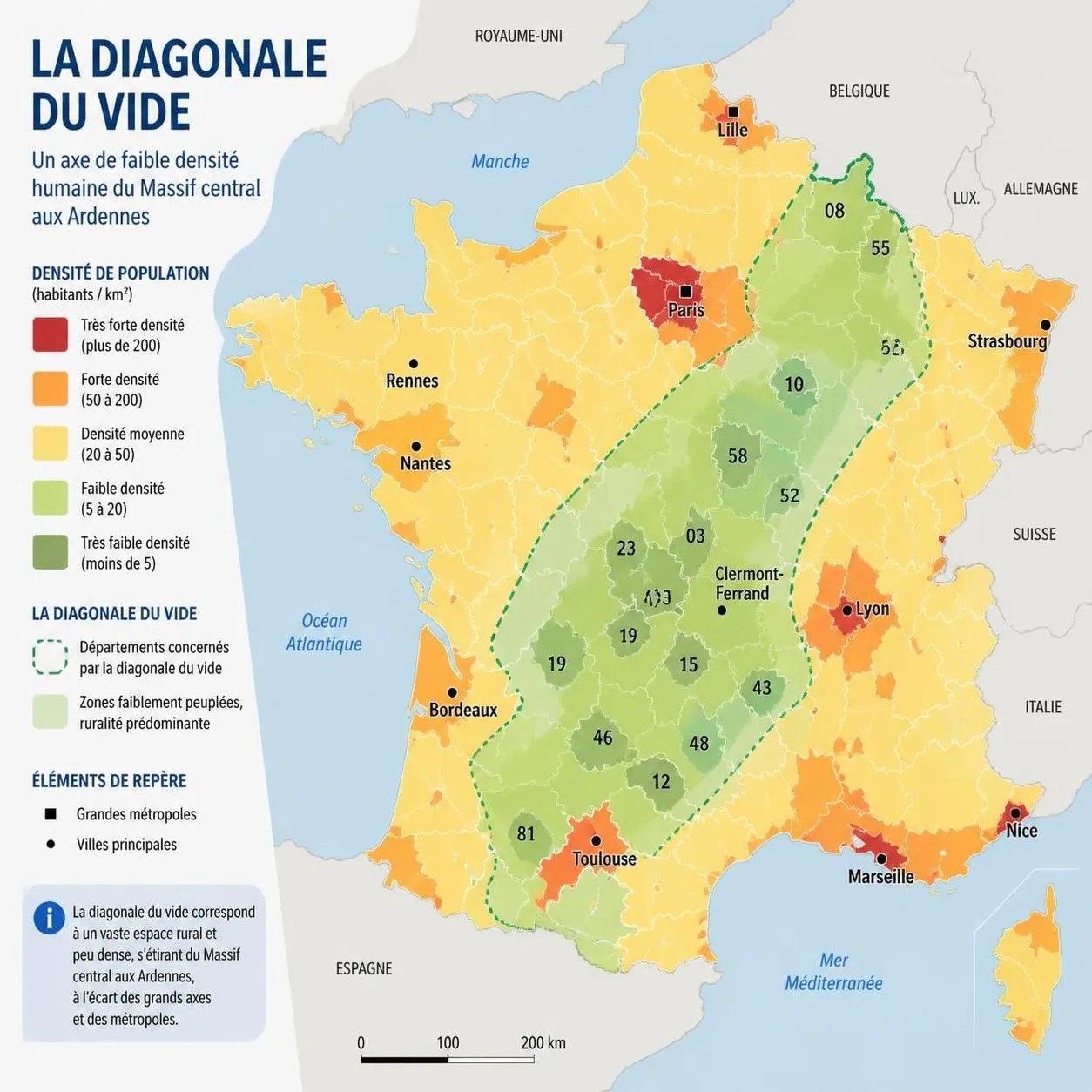 découvrez ce qu'est la diagonale du vide, une vaste zone peu peuplée en france, et quels départements sont concernés par ce phénomène.