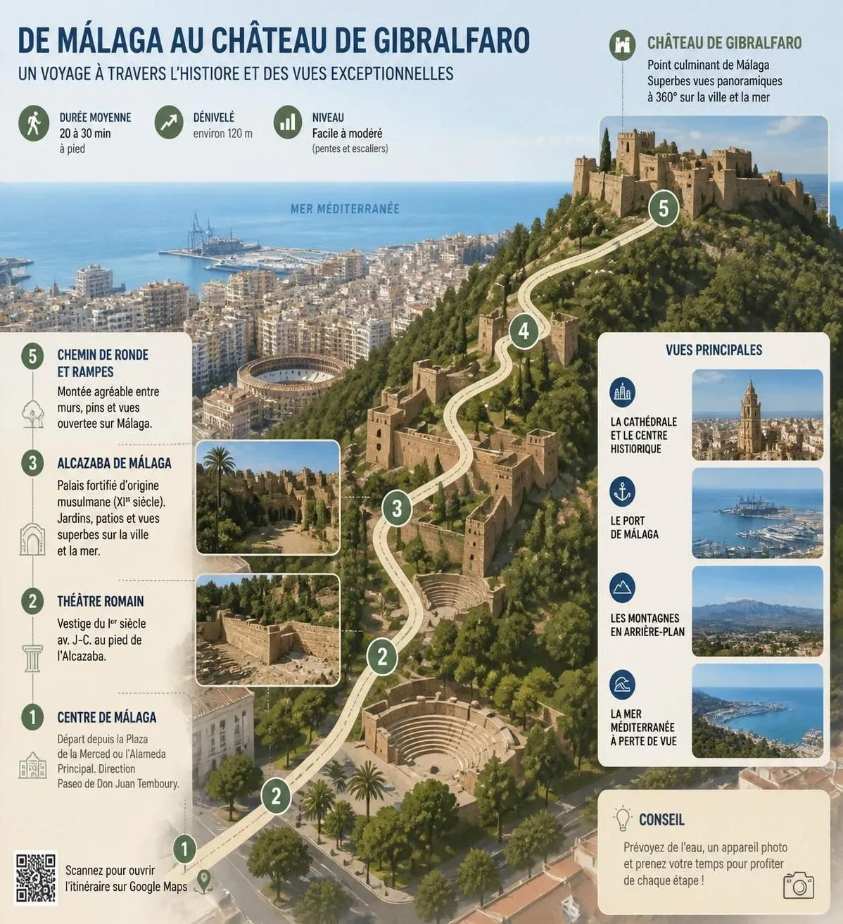 découvrez malaga, la ville natale de picasso, explorez l'alcazaba, forteresse mauresque emblématique, et profitez des magnifiques plages de la costa del sol pour un séjour alliant culture, histoire et détente.