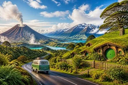 Nouvelle-Zélande : road trip, volcans, Hobbiton et les merveilles du bout du monde découvrez la nouvelle-zélande à travers un road trip inoubliable : volcans impressionnants, visite de hobbiton, et exploration des merveilles naturelles du bout du monde.