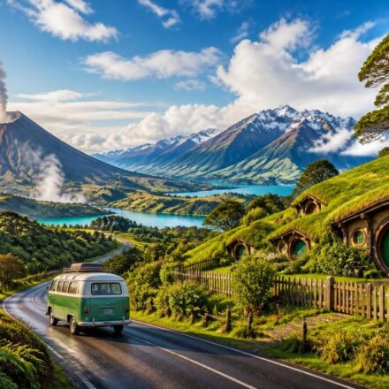 découvrez la nouvelle-zélande à travers un road trip inoubliable : volcans impressionnants, visite de hobbiton, et exploration des merveilles naturelles du bout du monde.