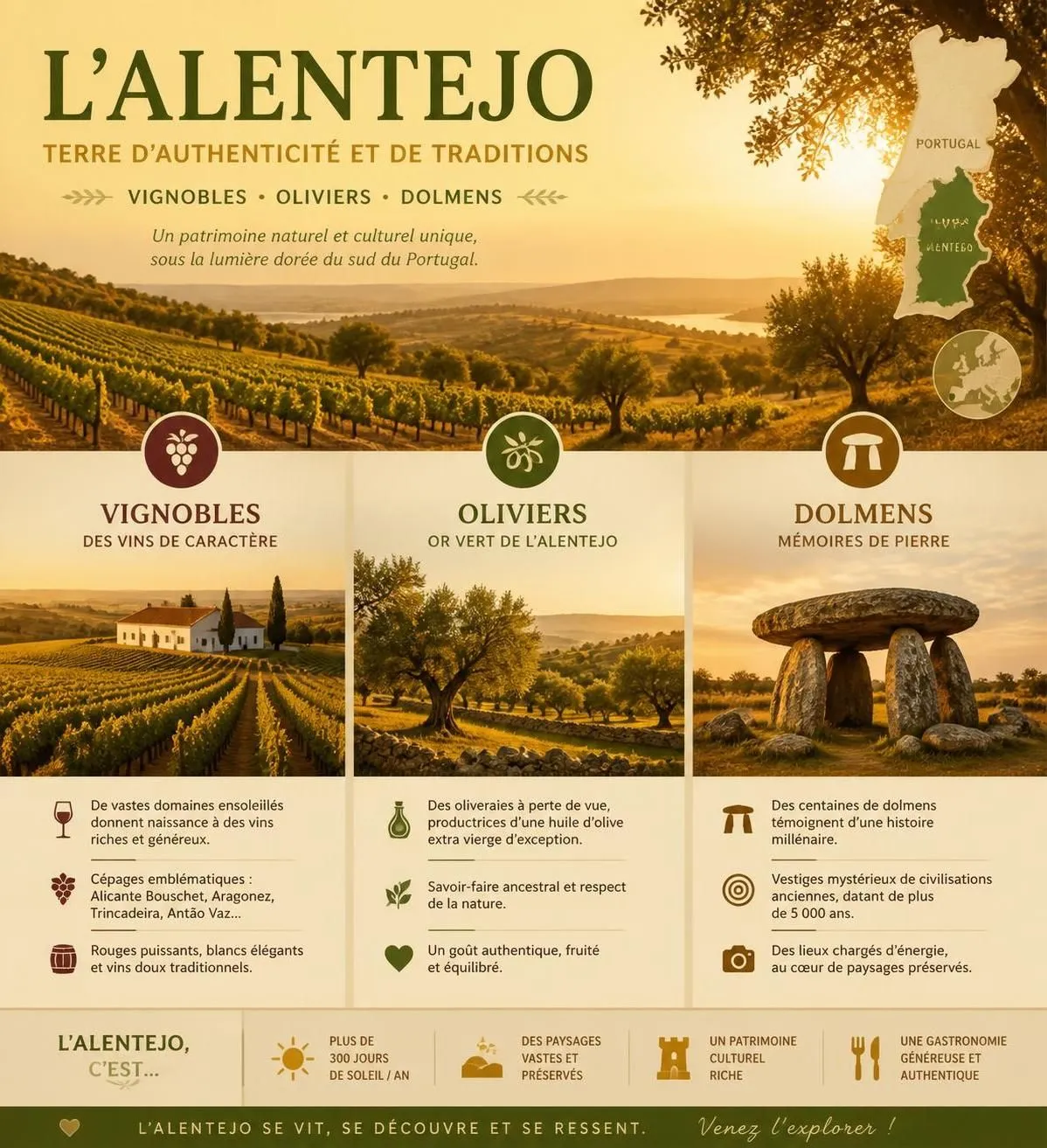 découvrez l'alentejo au portugal, une région authentique où vignes, oliviers et villages pittoresques vous invitent à explorer des trésors hors des sentiers battus.