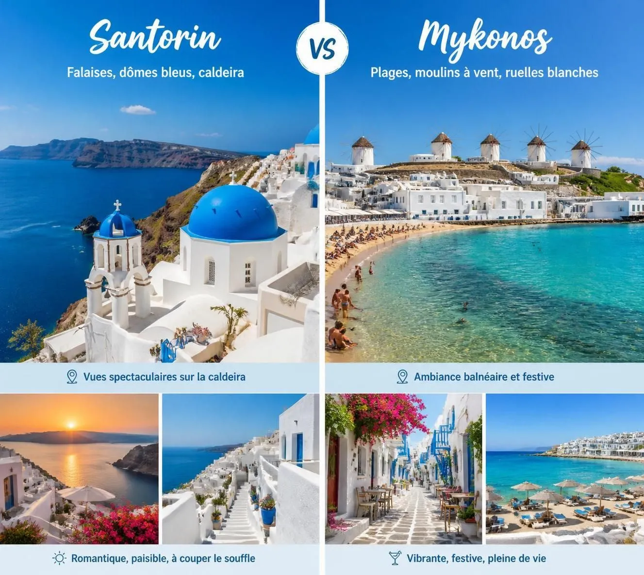découvrez les critères essentiels pour choisir entre santorin et mykonos, deux îles grecques emblématiques, et préparez votre voyage idéal en méditerranée.